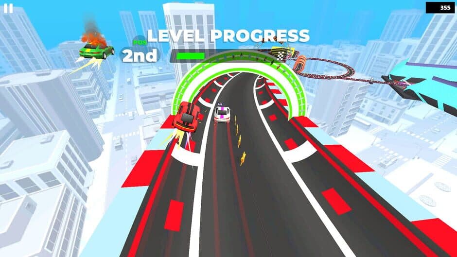 Skyline Sprint: Turbo Tracks screenshot 2