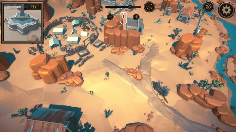 3D Puzzle: Wild West screenshot 1