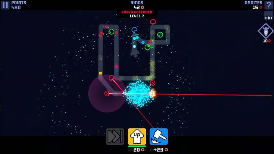 Colony Defense: The Ultimate Minimalist Tower Base Defense Game screenshot 1