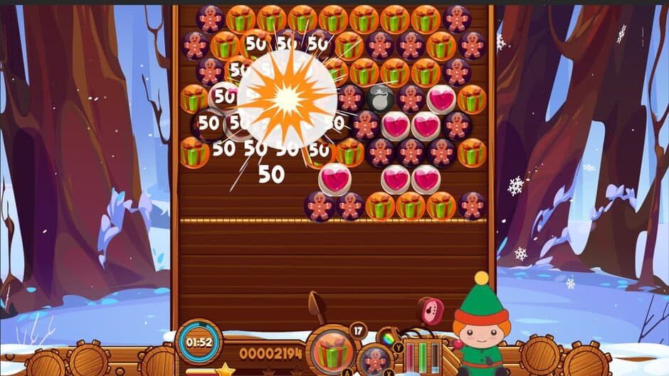 Christmas Bubble Puzzle screenshot 1