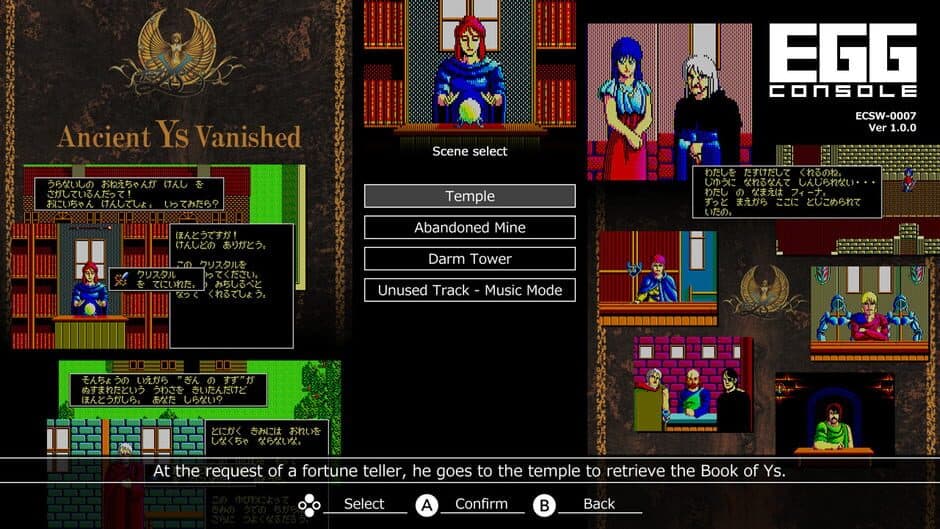 Eggconsole Ys PC-8801mkIISR screenshot 5