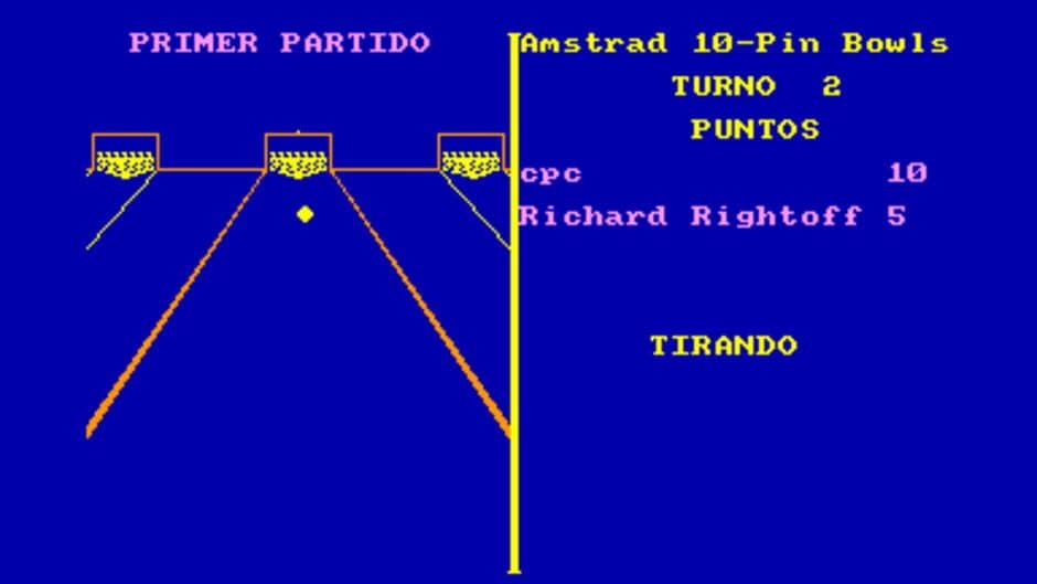 Amstrad 10-Pin Bowls screenshot 1