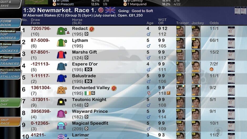Starters Orders Touch Horse Racing screenshot 1