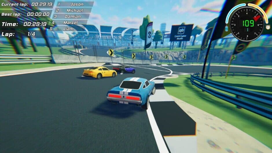 Toon Roads: Race & Drift screenshot 1