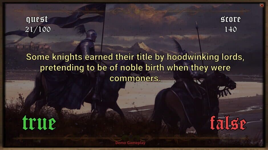 Medieval Questionnaire screenshot 2