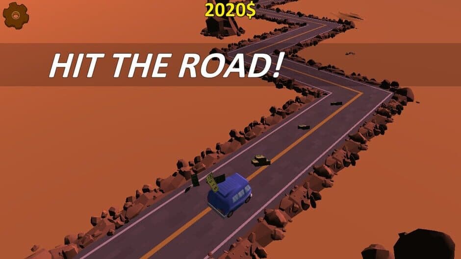 Highway Getaway: ZigZag Blocky Car screenshot 2