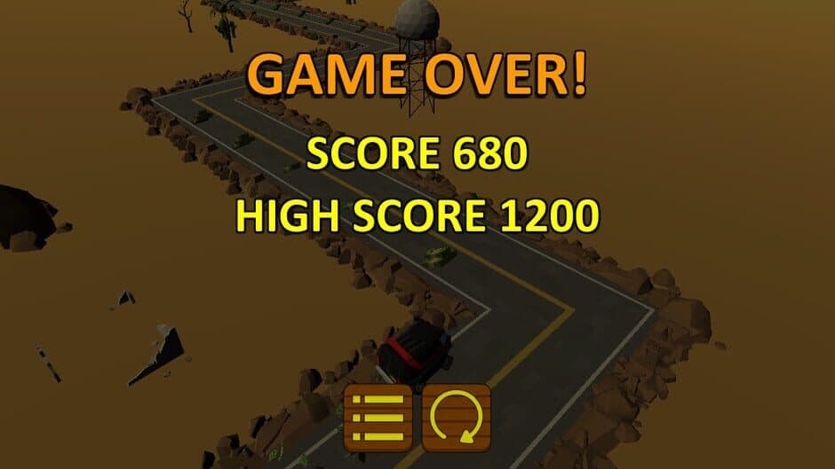 Highway Getaway: ZigZag Blocky Car screenshot 3