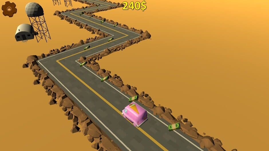Highway Getaway: ZigZag Blocky Car screenshot 4