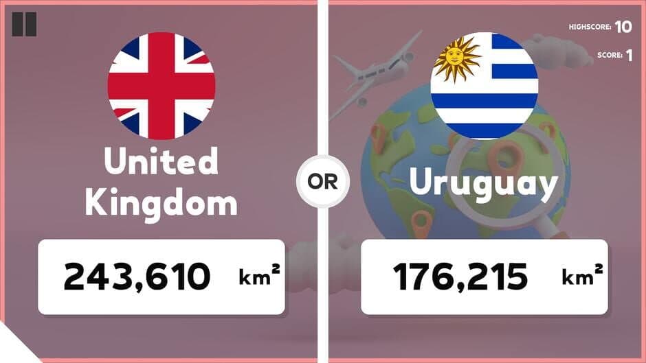 Which Country Is Larger? screenshot 1