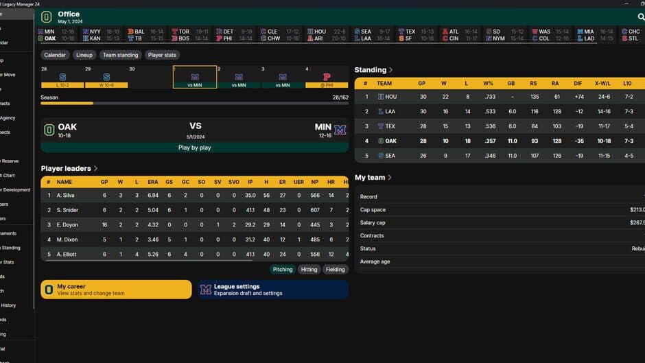 Baseball Legacy Manager 24 screenshot 6