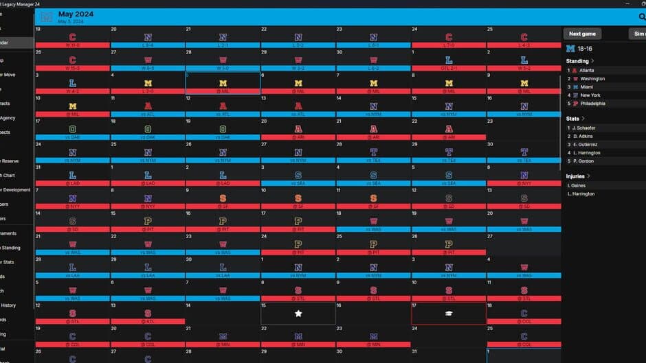 Baseball Legacy Manager 24 screenshot 3