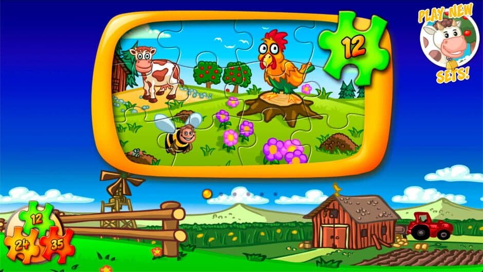 Animal Farm Jigsaw Games for Toddlers, Babys and Kids screenshot 4