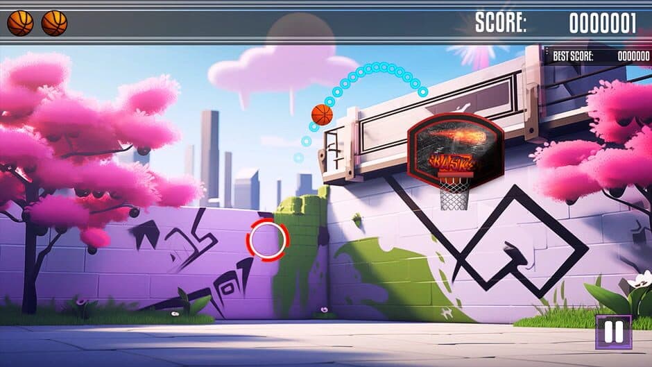 Let's Throoow! Street Basketball Simulator screenshot 1