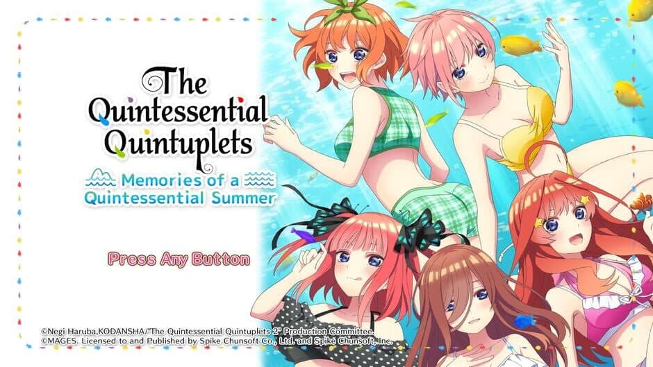 The Quintessential Quintuplets: Memories of a Quintessential Summer screenshot 1
