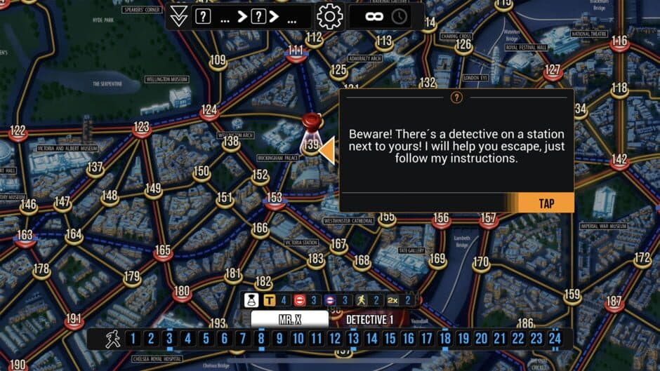 Scotland Yard screenshot 1
