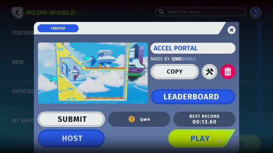 Neon World Maker screenshot 1