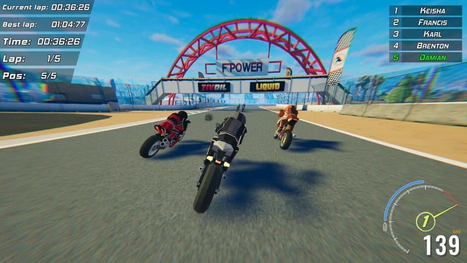 Toon Roads: Superbike screenshot 3