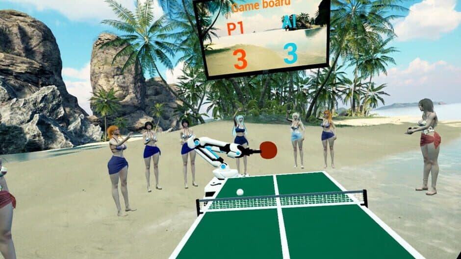 Beach Ping Pong Babes VR screenshot 2