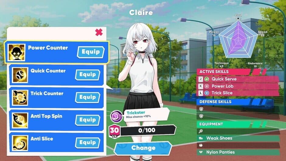 Academy Love Saga: Tennis Angels screenshot 4