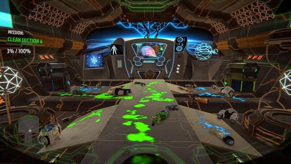 Space CleanUp: Cosmic Robot Disinfector screenshot 6