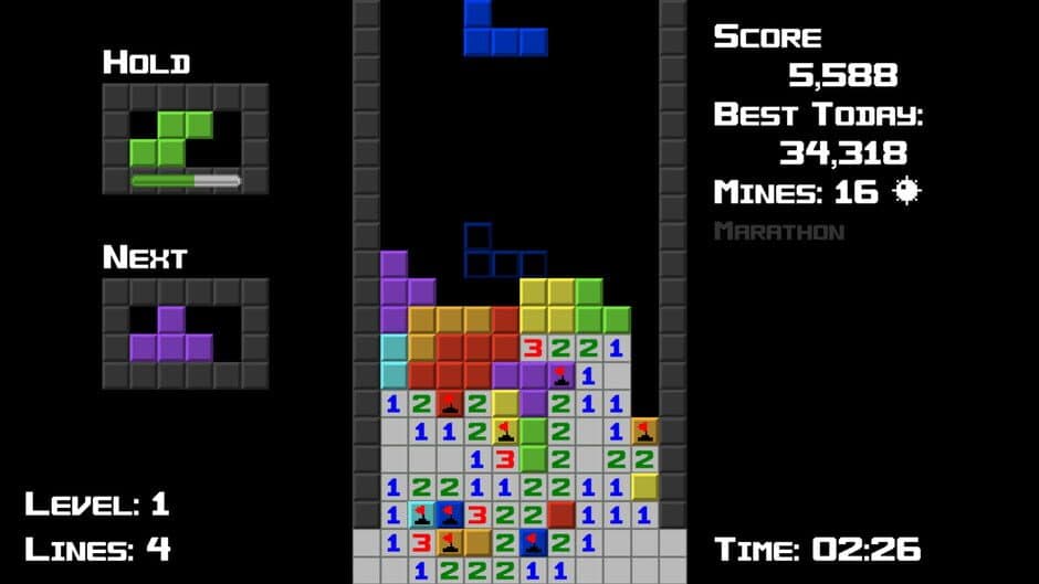 Tetrisweeper screenshot 1