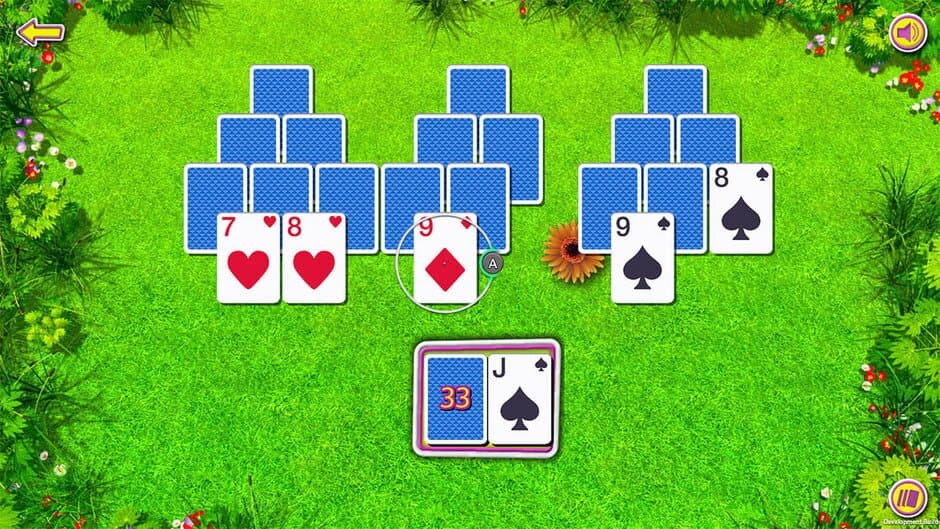 Summer Tri-Peaks Solitaire screenshot 6