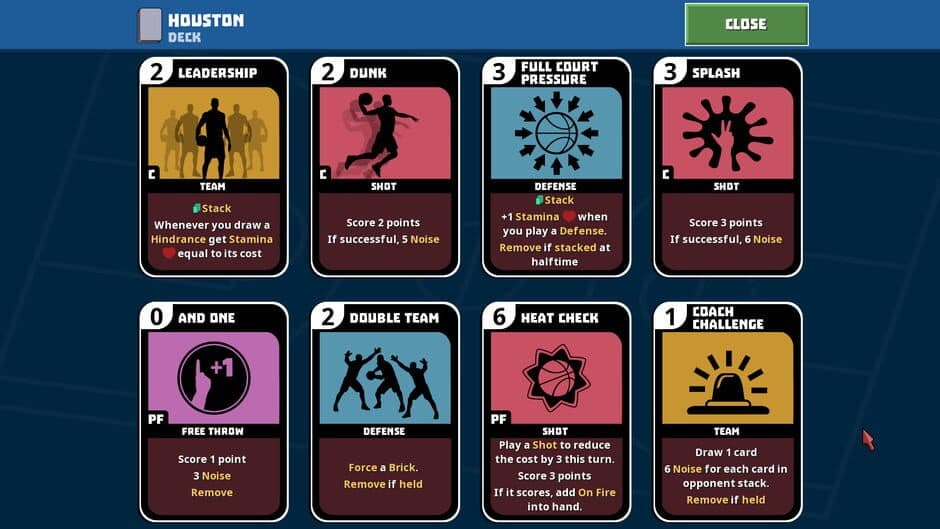 Clutchtime: Basketball Deckbuilder screenshot 3