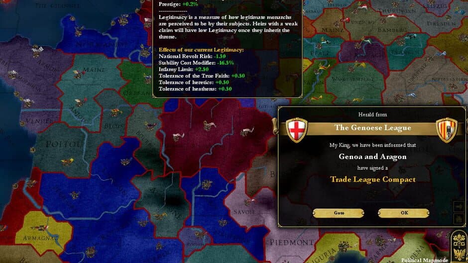 Europa Universalis III: Heir to the Throne screenshot 4