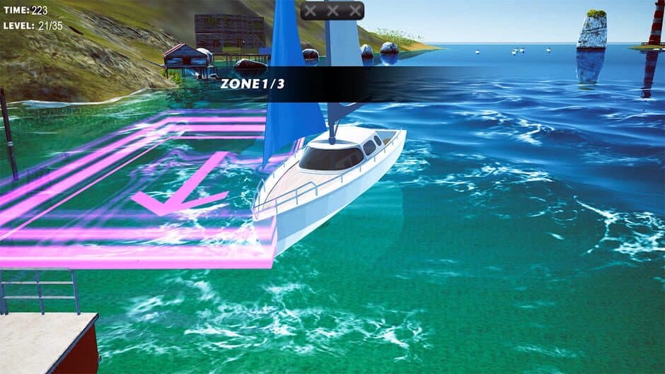 Ocean Driving: Boat Parking Simulator screenshot 1