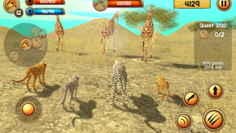 Wild Cheetah Sim 3D screenshot 2