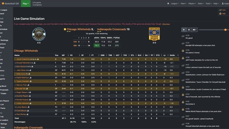 Basketball GM screenshot 3