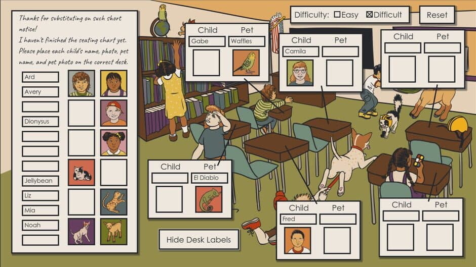 Deductopia Chapter 1: Bring Your Pet to School Day screenshot 4