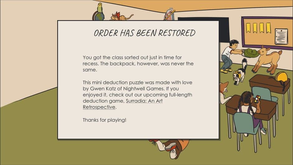 Deductopia Chapter 1: Bring Your Pet to School Day screenshot 5