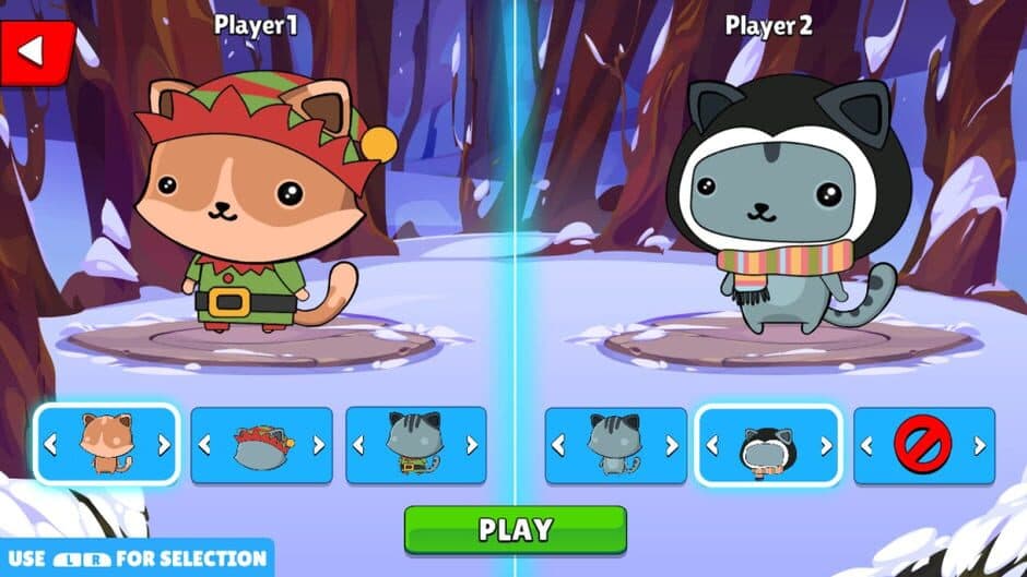 Kitten's Head Football: Winter Edition screenshot 1