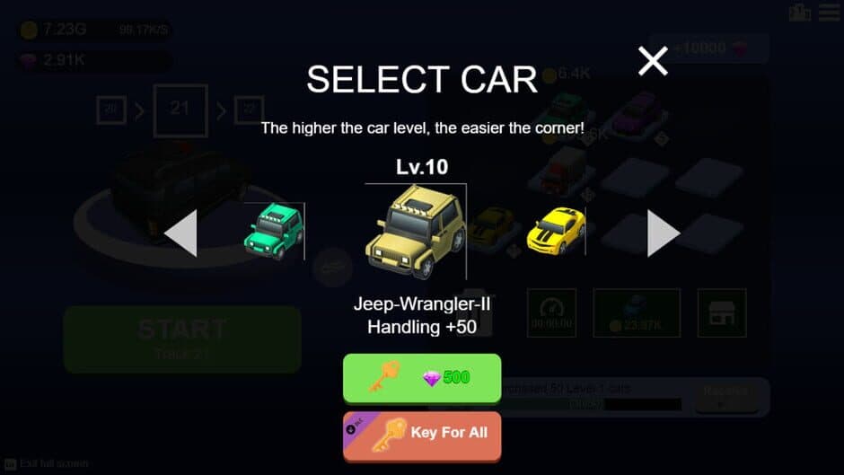 Mini Drift Car: All Cars Key screenshot 1