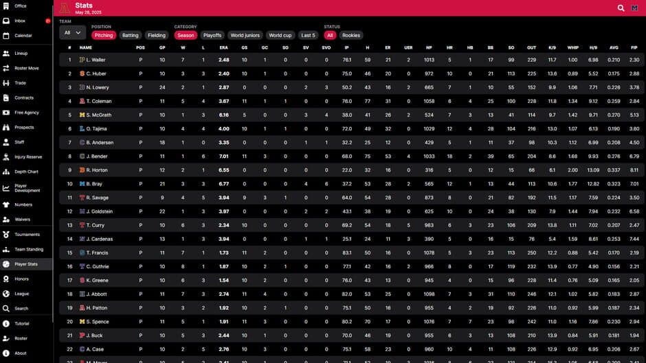 Baseball Legacy Manager 25 screenshot 6