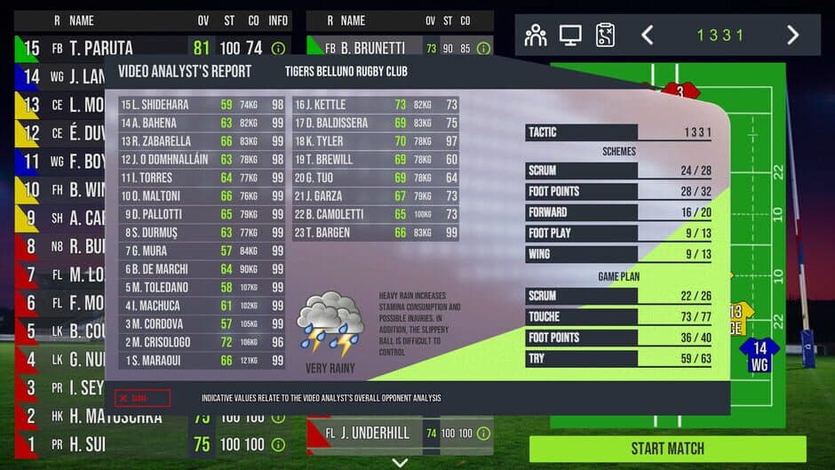 Rugby Tycoon Rugby Rovigo Delta screenshot 4