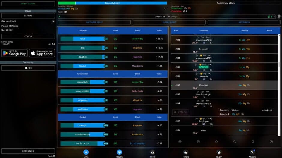 Progress Knight: Multiplayer screenshot 1