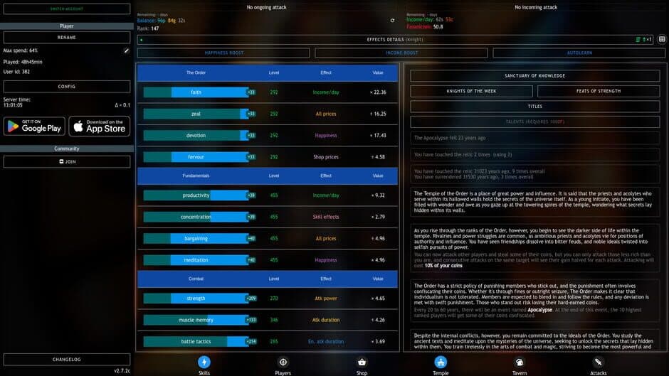 Progress Knight: Multiplayer screenshot 2