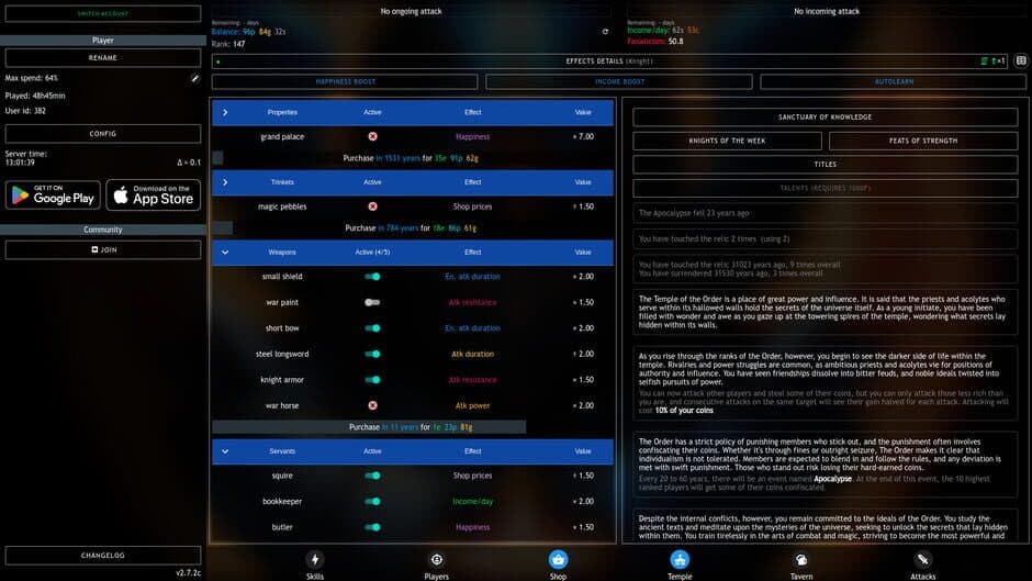Progress Knight: Multiplayer screenshot 4