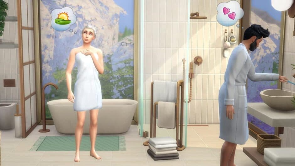 The Sims: 4 Sleek Bathroom Kit screenshot 1