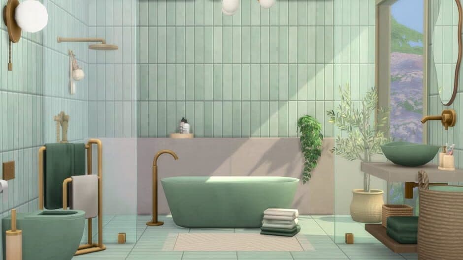 The Sims: 4 Sleek Bathroom Kit screenshot 2