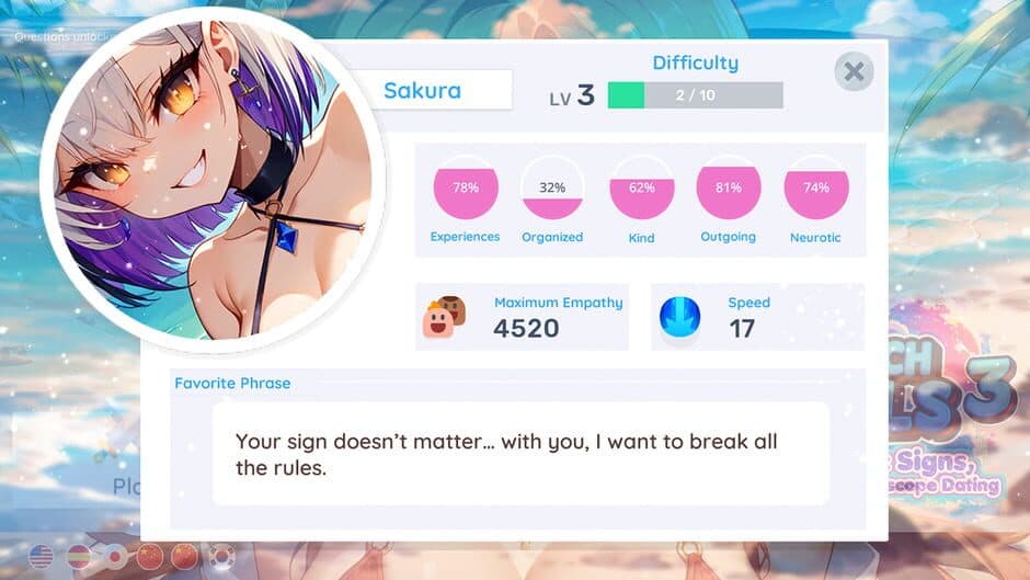 Beach Girls 3: Zodiac Signs, Love & Horoscope Dating screenshot 4