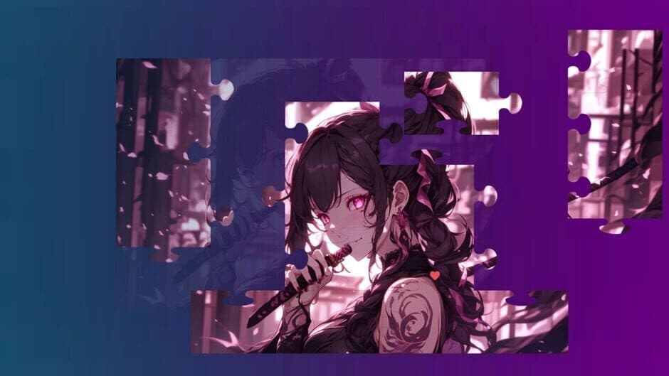 Beautiful Anime Puzzles: Rainy Days screenshot 2