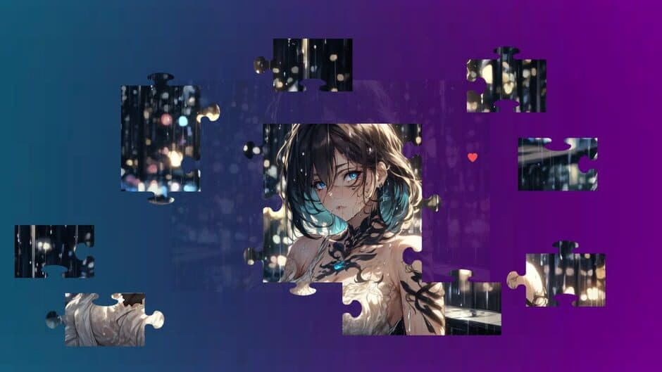 Beautiful Anime Puzzles: Rainy Days screenshot 4