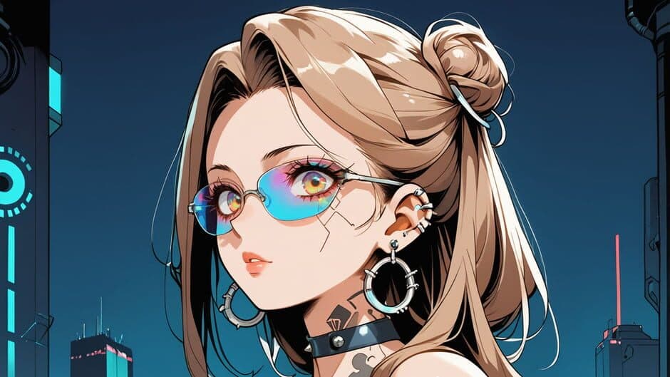 Hentai Puzzle: Cyber Girls screenshot 2