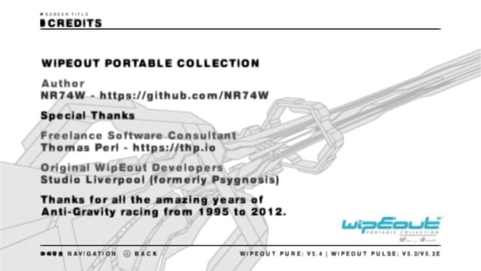 Wipeout Portable Collection screenshot 2