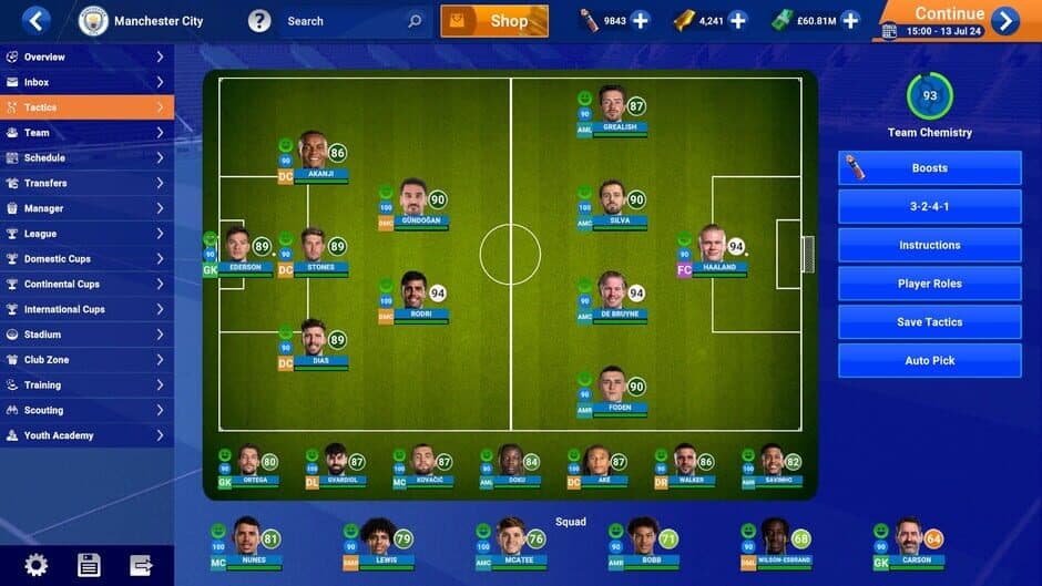Soccer Manager 2025 screenshot 1