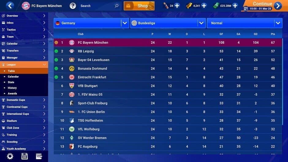 Soccer Manager 2025 screenshot 2