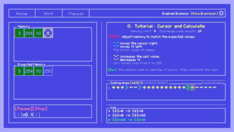 Brainfuck Challenge screenshot 5